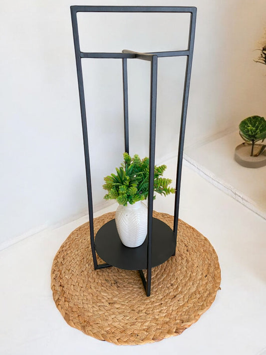 Metallic Planter Stand for Small Plants or Candle