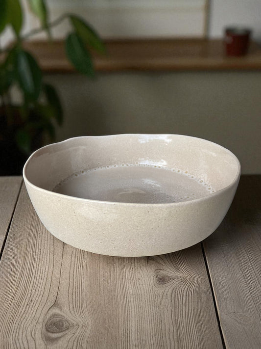 Modern Ceramic Serving Bowl, Large Deep Round Bowl, Kitchen and Dining