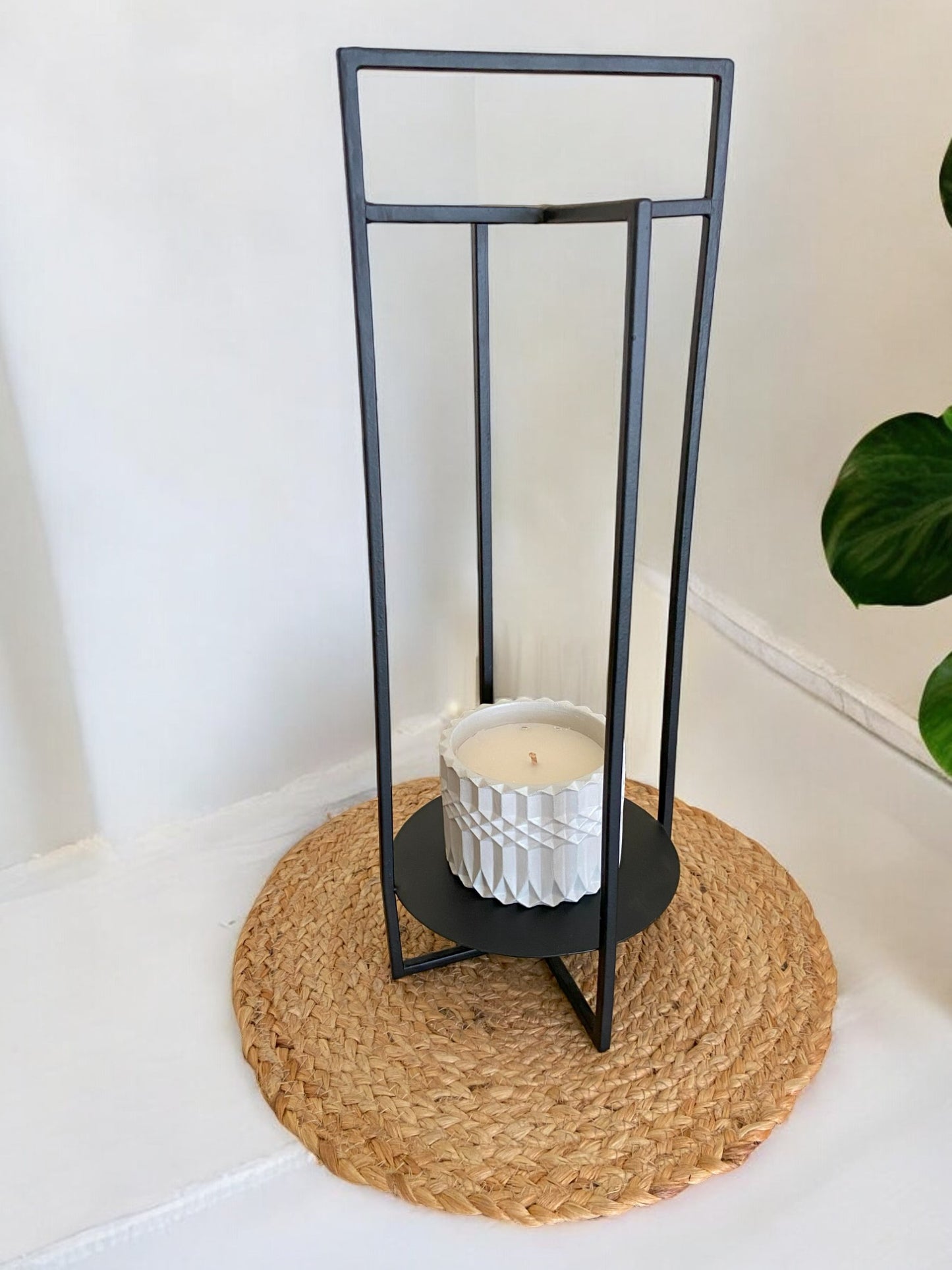 Metallic Planter Stand for Small Plants or Candle