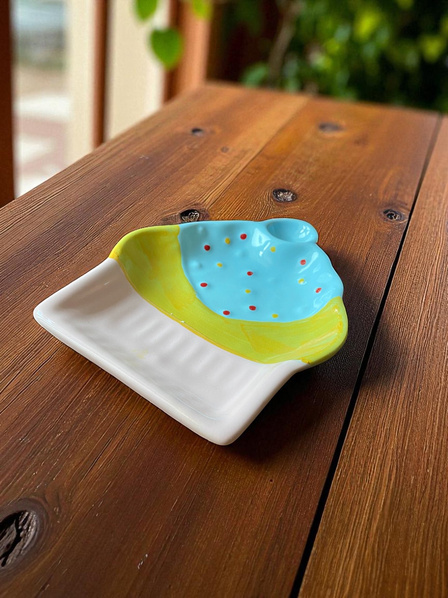 Ceramic Cupcake Dessert Plate or Snack Platter
