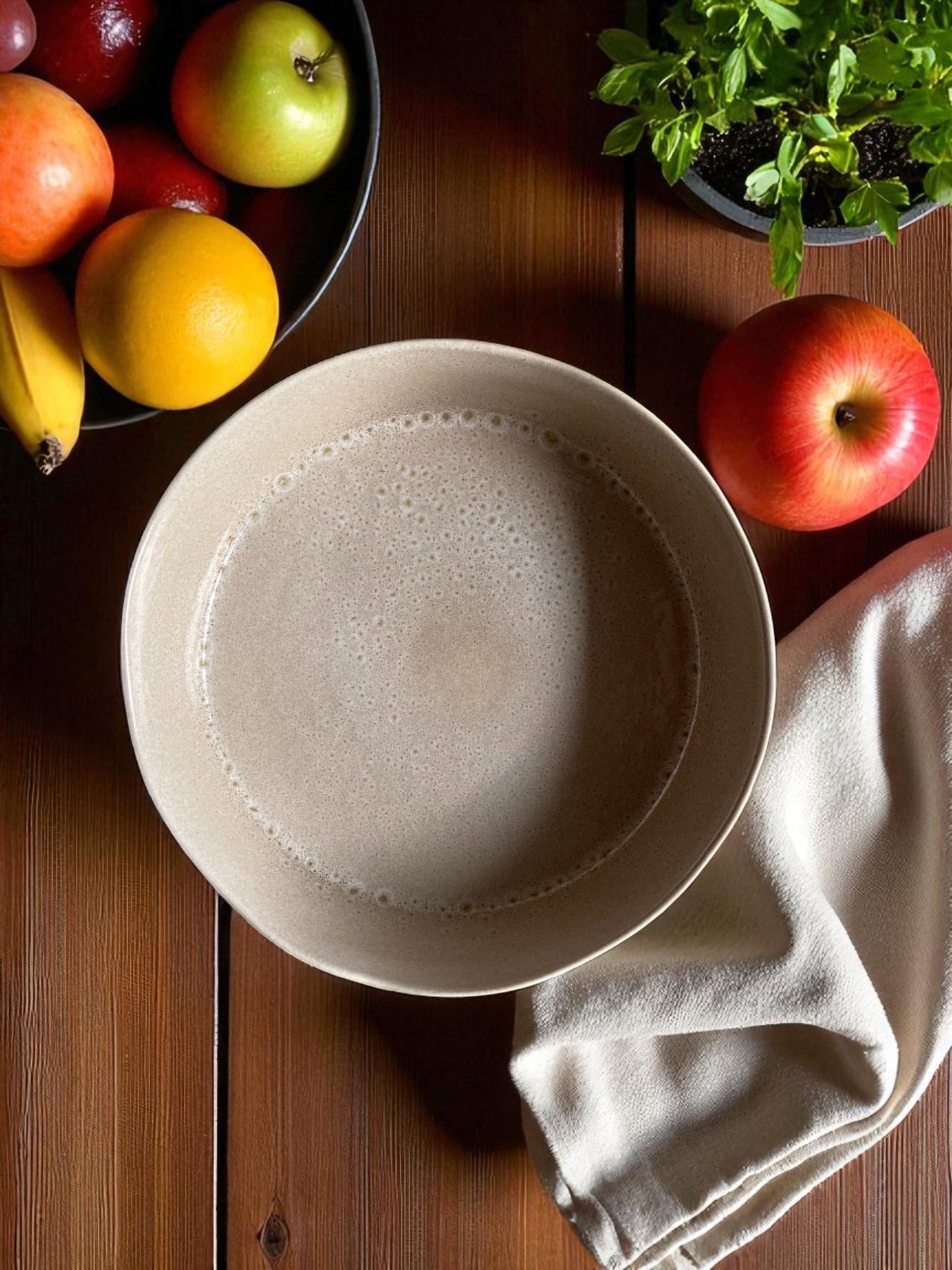 Modern Ceramic Serving Bowl, Large Deep Round Bowl, Kitchen and Dining