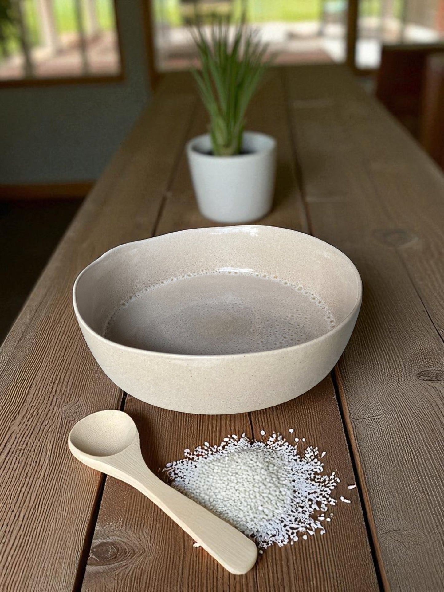 Modern Ceramic Serving Bowl, Large Deep Round Bowl, Kitchen and Dining